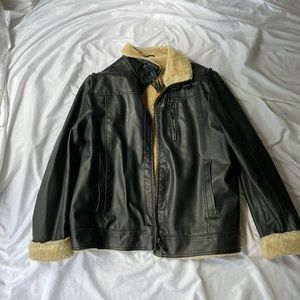 Faux leather jacket